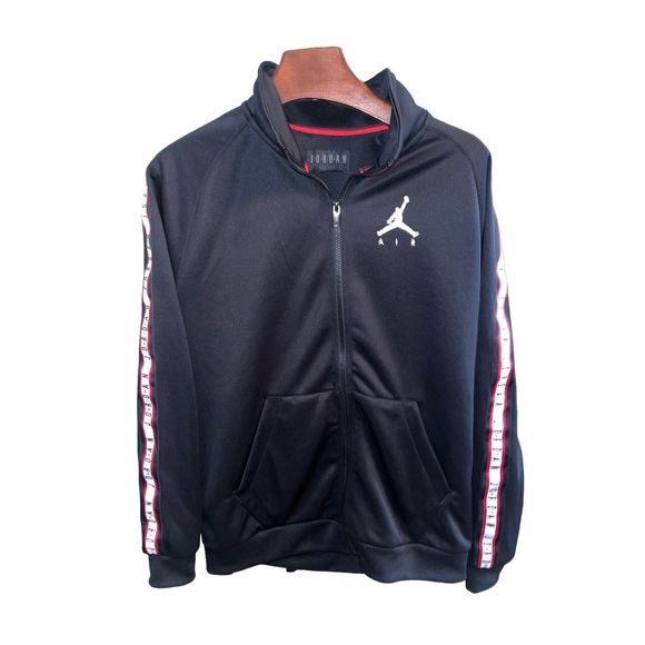 Jordan Jackets & Coats Air Jordan Track Jacket Mens M Black Zipup